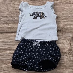 BABY GIRL'S CARTER'S NEWBORN ELEPHANT OUTFIT